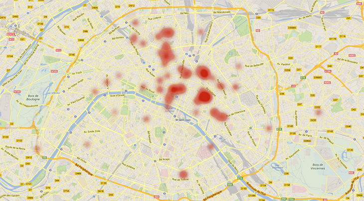 В Париже появилось приложение No-Go Zone Paris 